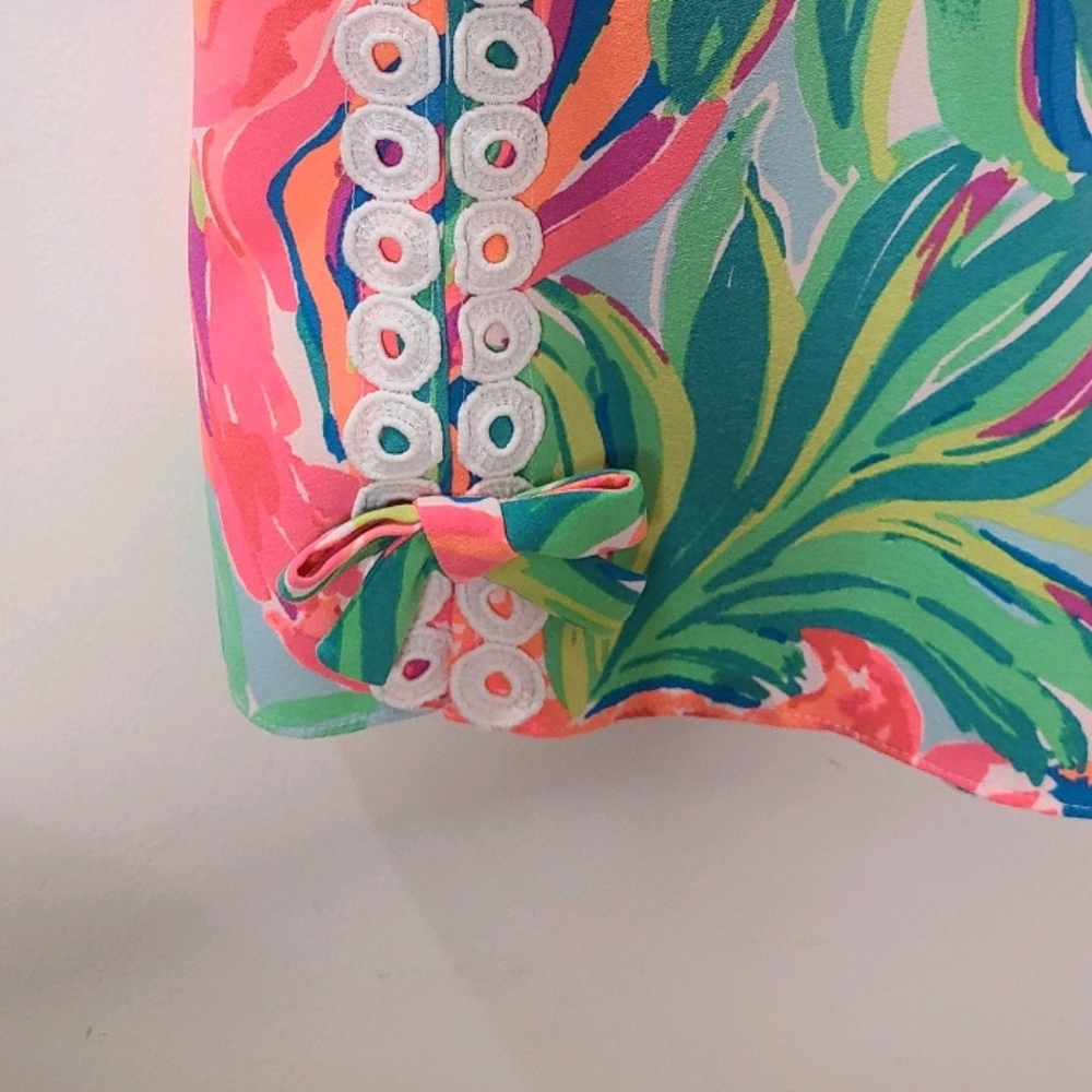Lilly Pulitzer Stella Sleeveless Shift Dress in Serene Multi Paradise Bound Sz 6 - Picture 6 of 14